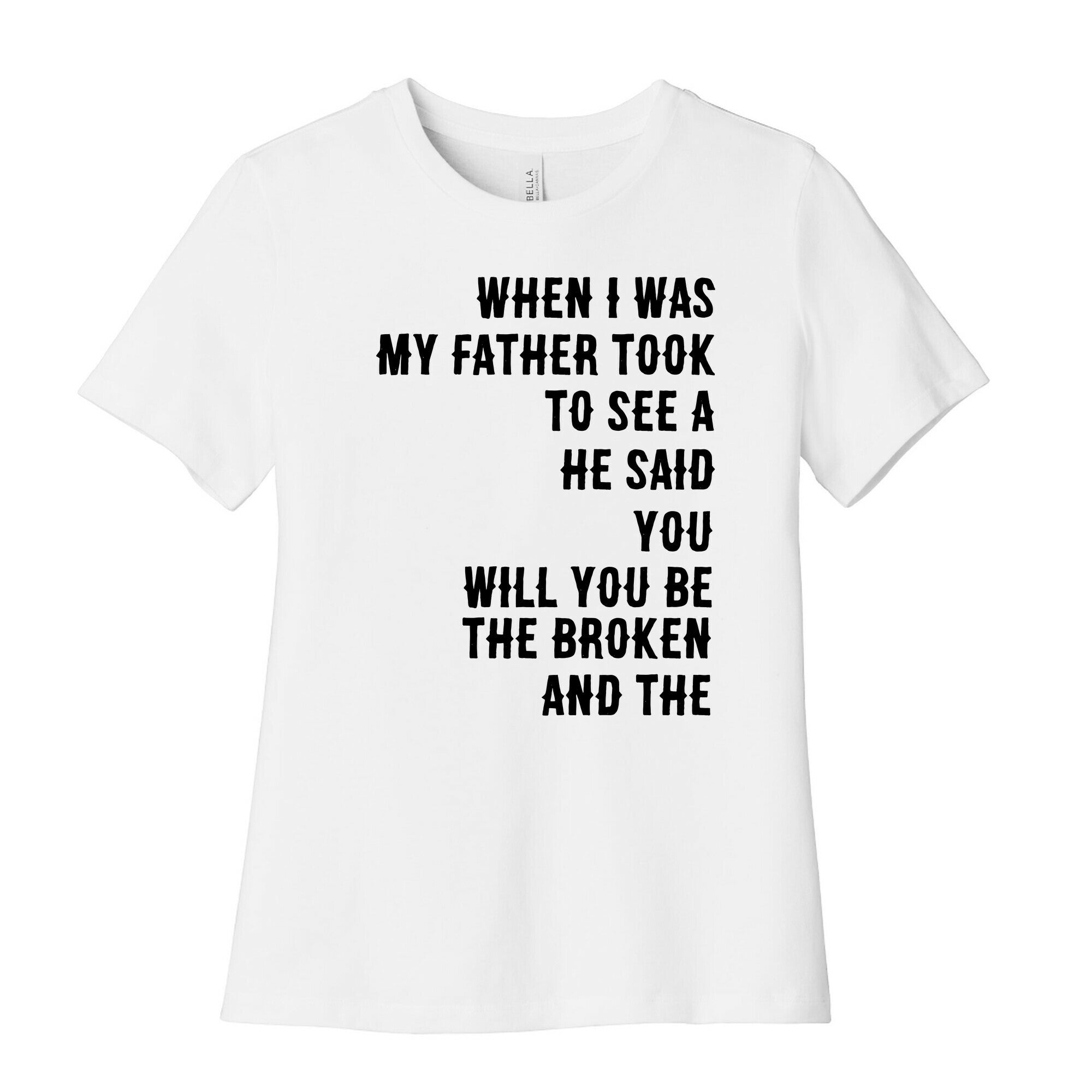 When I Was a Young Boy (1 of 2 pair) Women's Cotton Tee